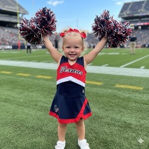 NFL TEAM APPAREL Kids - 2 Piece Cheerleader Set - Texans - 18M - NWT